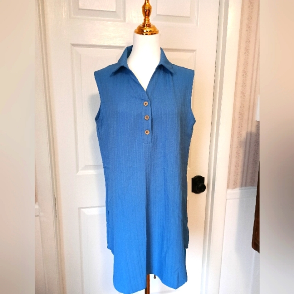Nwt! CUPSHE Sleeveless Blue Women's Top